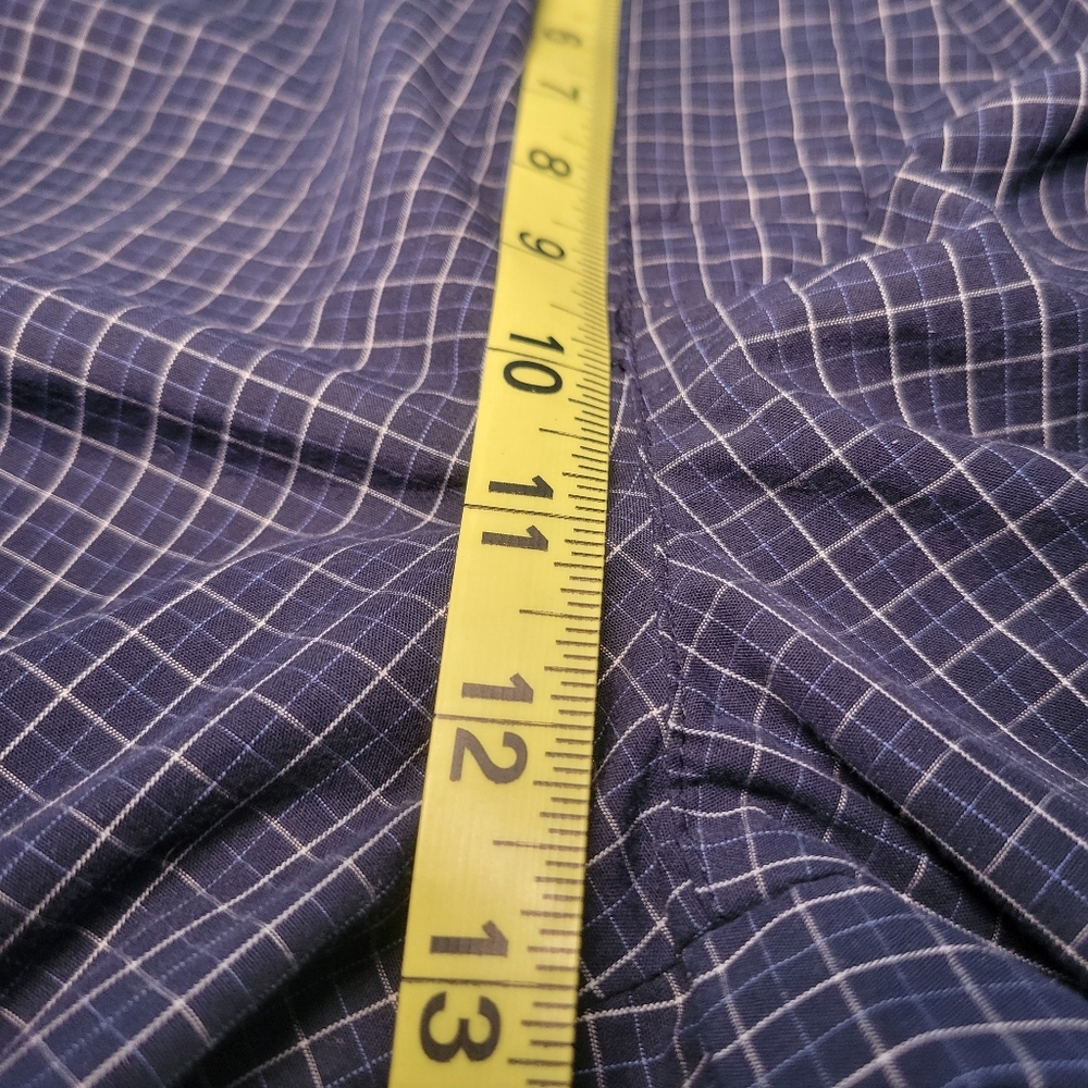 Stafford Mens Plaid Sleepwear Set Size S Pajamas Blue Long Sleeve Pants Bottom - Picture 10 of 13